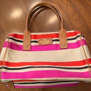Kate spade outlet striped shoulder bag
